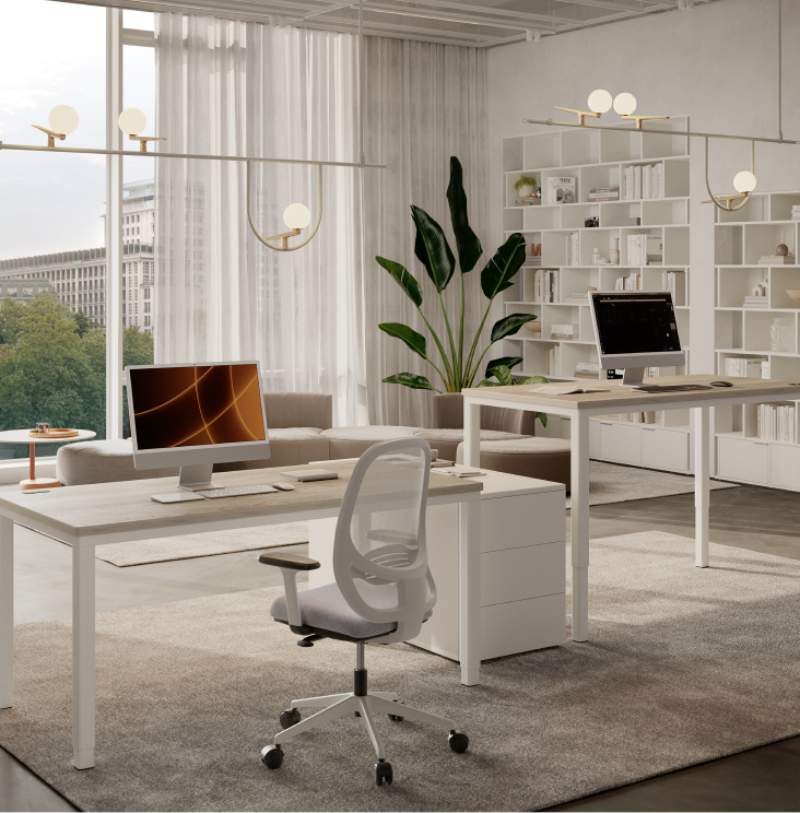 Escritorio elevable de cuatro patas