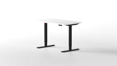 escritorio elevable eleva pro con tablero madera de blanca y estructura negra - [40755065421869]