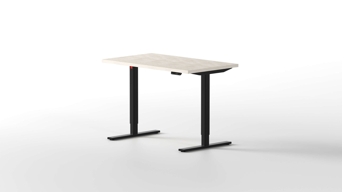 escritorio elevable eleva pro con tablero madera de claro y estructura negra - [40755065552941]