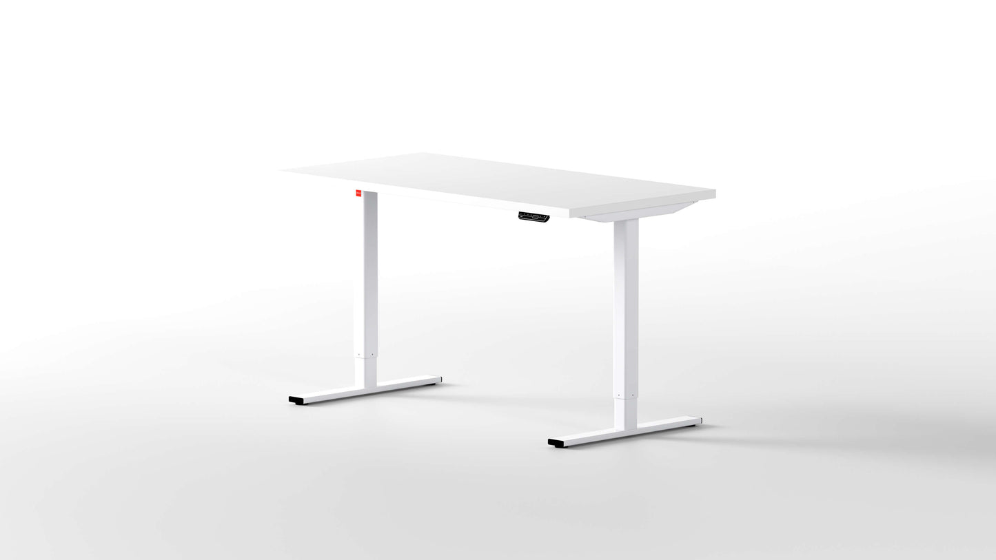 escritorio elevable eleva pro 140X70 con tablero madera de blanca y estructura blanca - [40755051626541]