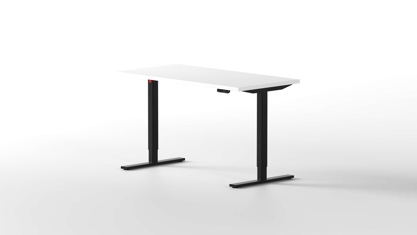 escritorio elevable eleva pro 140X70 con tablero madera de blanca y estructura elevable negra - [40755065651245]