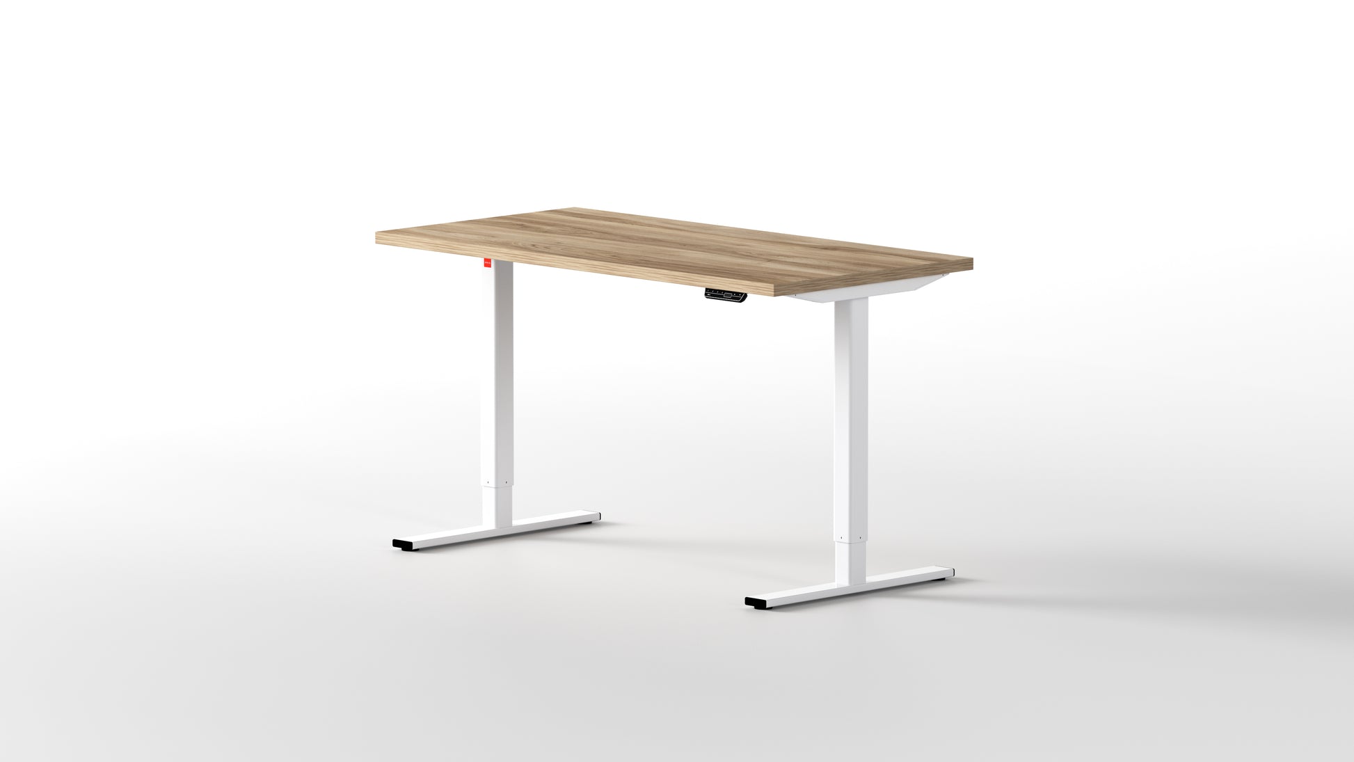 escritorio elevable eleva pro 140X70 con tablero madera de roble y estructura blanca - [40755065684013]