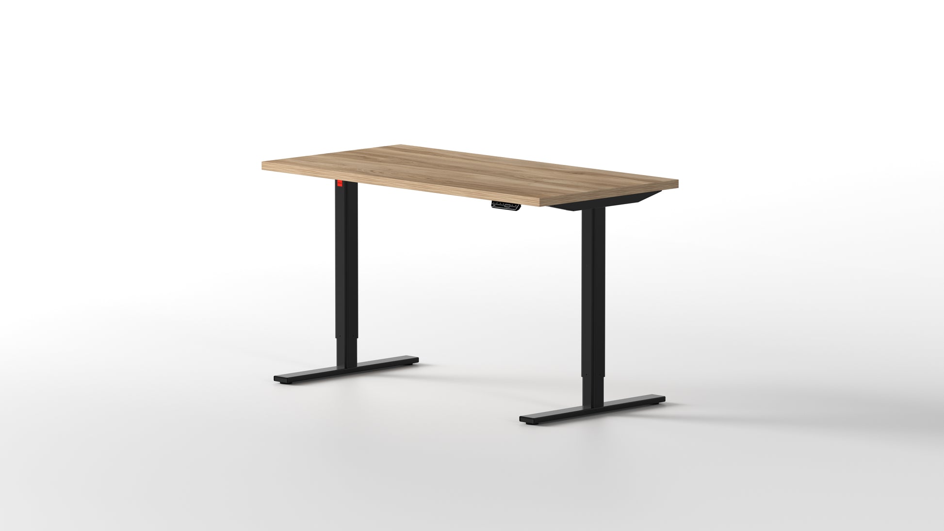escritorio elevable eleva pro 140X70 con tablero madera de roble y estructura elevable negra - [40755065716781]
