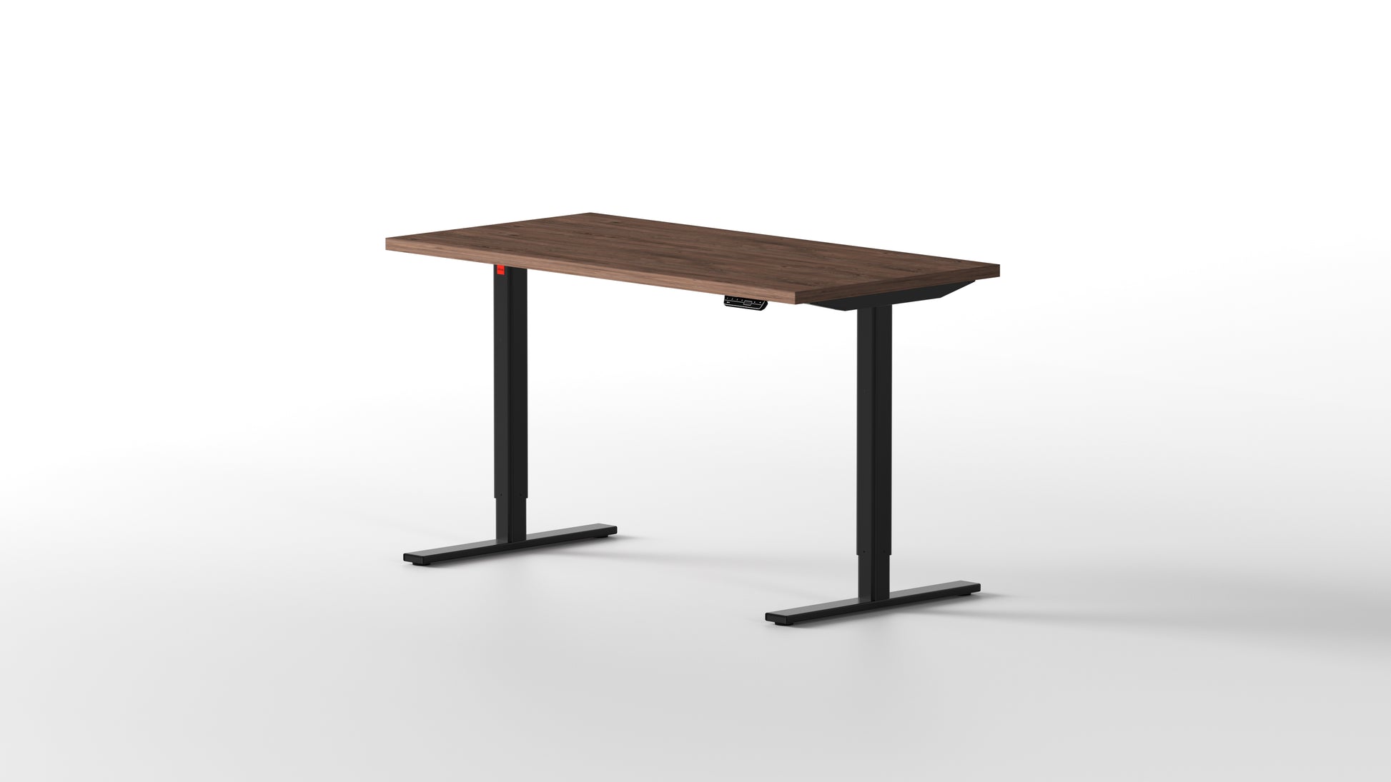 escritorio elevable eleva pro 140X70 con tablero madera de roble oscuro y estructura elevable negra - [40755065847853]